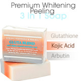 Premium Maximum Whitening/Peeling Soap w/ Glutathione, Arbutin, and Kojic acid