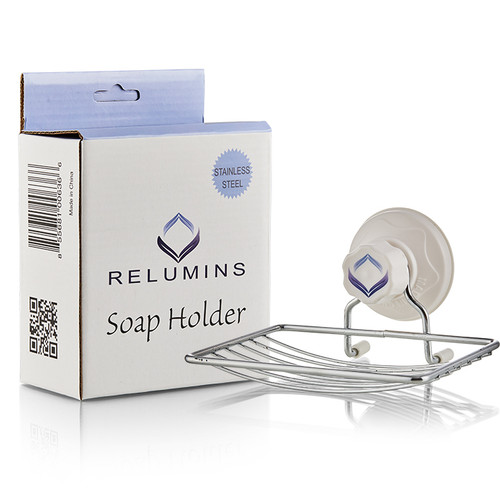Relumins Stick-Up Soap Dish - Get Twice as Much Out of Your Soap Bars, No More Soggy Soap!