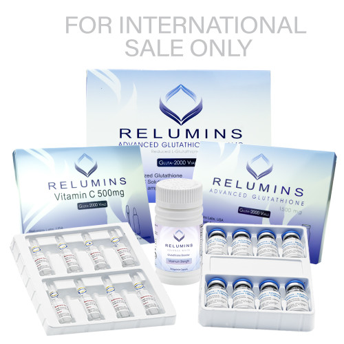 BOGO! Authentic Relumins Advanced IV Glutathione 2000mg - Glutathione & Vitamin C PLUS Gluta Boosters- Whitens, repairs & rejuvenates skin