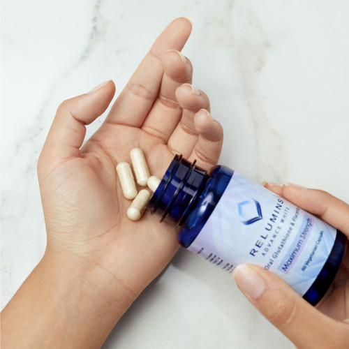Authentic Relumins Oral Glutathione & Collagen Stack - Advance White Oral Glutathione & Advance White Collagen Max Chewables - NEW with Rose Hips