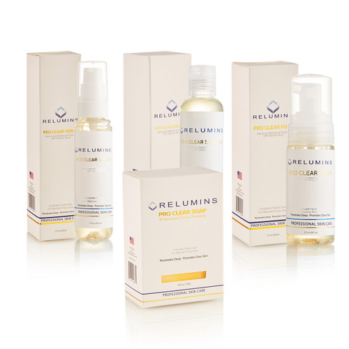 Authentic Relumins  Professional Clear Set with Blemish Fighting Botanicals