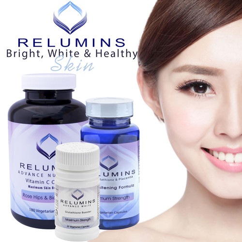 Relumins Advanced White Oral Glutathione & Vitamin C MAX Capsules - Ultimate Whitening Set