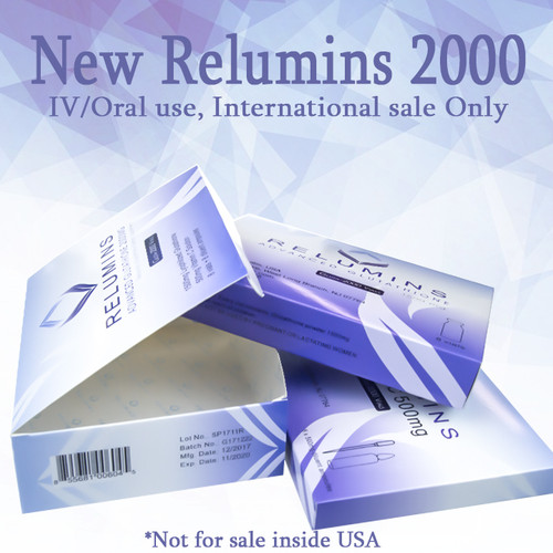 BOGO! Authentic Relumins Advanced IV Glutathione 2000mg - Glutathione & Vitamin C - NO BOOSTER