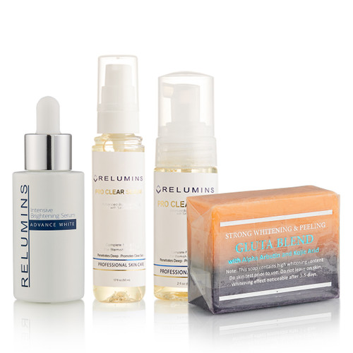 Authentic Relumins Professional Clear Acne Scar & Dark Spot Fighting Set