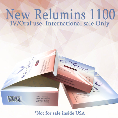 BOGO! Authentic Relumins Advanced IV Glutathione 1100mg - Glutathione & Vitamin C PLUS Gluta Boosters- Whitens, repairs & rejuvenates skin