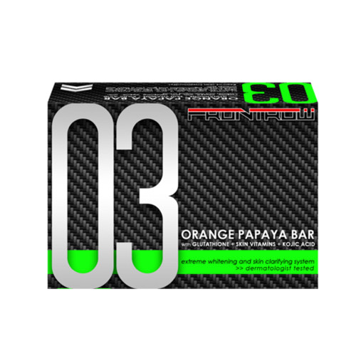 10 Bars FrontRow 03 Orange Papaya Bar with Glutathione + Skin Vitamins + Kojic Acid
