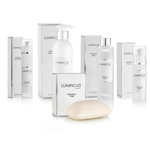 NEW Luminous UltraGlow Set - Cream, Lotion, Serum and Toner!!  Bright and Glowing Skin Set  from RELUMINS