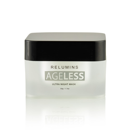 NEW! Reverse signs of aging overnight with RELUMINS AGELESS Ultra Night mask!