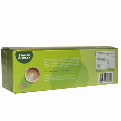 New Packaging!! Sante Barley Fusion - A Very Special Coffee Blend