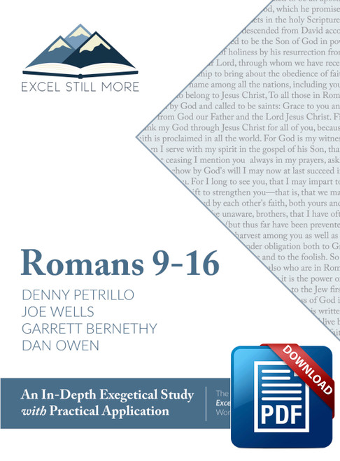 DOWNLOADABLE: EXCEL STILL MORE BIBLE WORKSHOP: ROMANS 9-16 (COPYRIGHT PROTECTED)