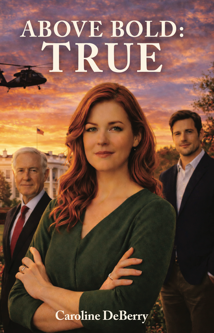 Above Bold: True book cover, a clean Christian romance novel by Caroline DeBerry