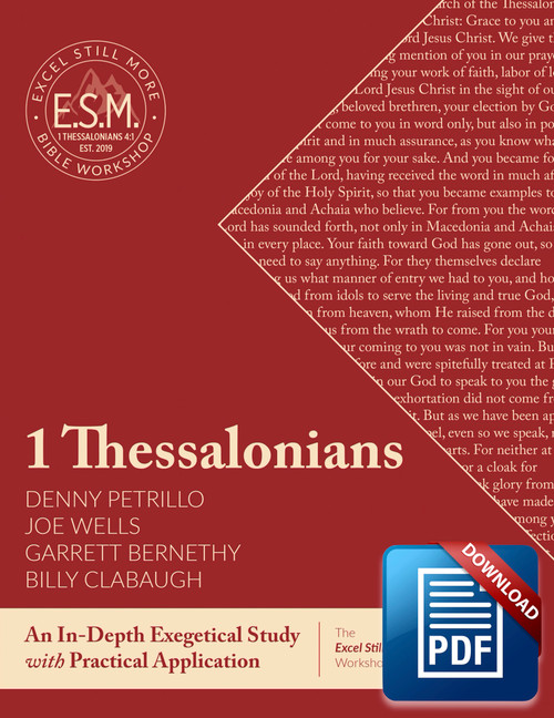 Downloadable Excel Still More Bible Workshop Workbook: 1 Thessalonians