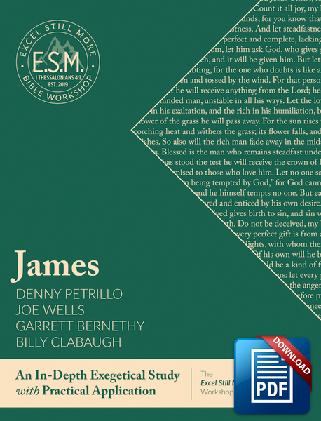 DOWNLOADABLE EXCEL STILL MORE BIBLE WORKSHOP WORKBOOK: JAMES (COPYRIGHT PROTECTED)