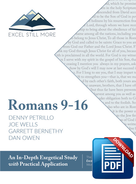 DOWNLOADABLE: EXCEL STILL MORE BIBLE WORKSHOP: ROMANS 9-16 (COPYRIGHT PROTECTED)