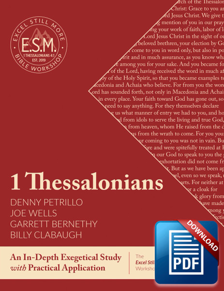 Downloadable Excel Still More Bible Workshop Workbook: 1 Thessalonians