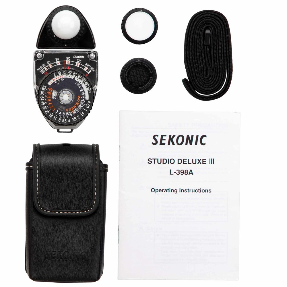 Sekonic L-398A STUDIO DELUXE III Analog Light Meter (Open Box)