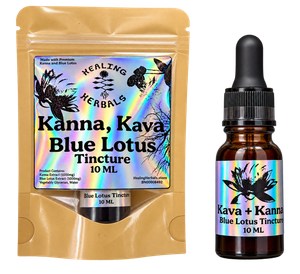 Healing Herbals Kanna, Kava & Blue Lotus Tincture – 10 mL