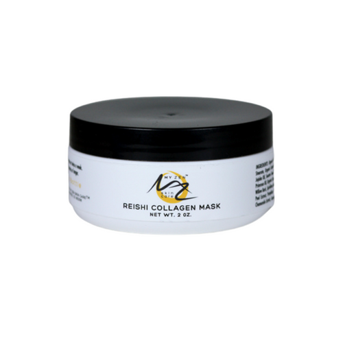 Reishi Renewal Mask
Botanical Renewal Mask for Hydrated, Radiant Skin

Deep hydration. Gentle renewal. Beautifully radiant skin.

Treat your skin to a luxurious spa experience at home with our Reishi Collagen Mask. This creamy botanical treatment is rich in antioxidant-rich herbs, nourishing plant oils, gentle fruit enzymes, and hydrating ingredients that help leave your complexion looking smoother, brighter, and more refreshed.

Inspired by the wisdom of Chinese medicine and modern botanical skincare, this mask supports healthy-looking skin by gently exfoliating dull surface cells while deeply moisturizing to reveal a softer, more radiant complexion.

Suitable for all skin types, including sensitive skin.
Where Does It Fit in Your Routine?

Use after cleansing.

Apply 1–3 times each week, depending on your skin's needs, then follow with your favorite My Zen Skin Care serum and moisturizer.
Benefits

    Deeply hydrates and nourishes dry skin
    Helps improve the appearance of fine lines and wrinkles
    Promotes smoother-looking skin texture
    Brightens the look of dull, tired skin
    Helps minimize the appearance of pores
    Supports healthy collagen-rich skin
    Gently exfoliates with botanical fruit enzymes
    Helps improve the appearance of uneven skin tone
    Leaves skin feeling soft, plump, and refreshed
    Suitable for sensitive skin

Featured Botanical Ingredients
Reishi Mushroom

One of the most treasured botanicals in traditional Chinese medicine, Reishi is naturally rich in antioxidants that help defend skin from environmental stress while supporting a smoother, healthier-looking complexion.
Gotu Kola

Known for helping skin appear firmer, smoother, and more resilient while supporting healthy-looking collagen.
Pumpkin & Papaya Fruit Enzymes

Naturally occurring fruit enzymes gently exfoliate dull surface cells to reveal brighter, smoother-looking skin without harsh scrubbing.
Aloe Vera & Honey

Help soothe, hydrate, and comfort dry or sensitive skin while supporting a healthy skin barrier.
Rosehip, Evening Primrose & Tamanu Oils

A nourishing blend of botanical oils rich in essential fatty acids that help replenish moisture and promote soft, glowing skin.
Why You'll Love It

Unlike masks that simply dry on the surface, Reishi Collagen Mask delivers lasting hydration while gently renewing the skin with botanical enzymes and antioxidant-rich herbal extracts.

Your skin is left feeling incredibly soft, refreshed, and beautifully moisturized—with a healthy-looking glow you'll notice immediately.

Many customers enjoy using it as a traditional rinse-off mask, while others apply a thin layer overnight as an intensive moisture treatment.
Directions

Apply a generous layer to clean skin on the face, neck, and décolleté.

Leave on for 20–30 minutes, then rinse with warm water.

For an intensive moisture treatment, apply a thin layer before bedtime and leave on overnight.

Use 1–3 times each week, or more frequently if your skin needs additional hydration.
Formulated Without

    Parabens
    Phthalates

Cruelty-free (bunny safe).

What customers are saying

"Beautiful, moisturizing mask."
Our Promise

    Naturally derived botanical ingredients
    Cruelty-free
    Rich in antioxidant herbs and botanicals
    Suitable for sensitive skin
    Made to support healthy, radiant skin throughout every stage of life

We proudly donate a portion of every purchase to a local food bank and the Cat Care Society.