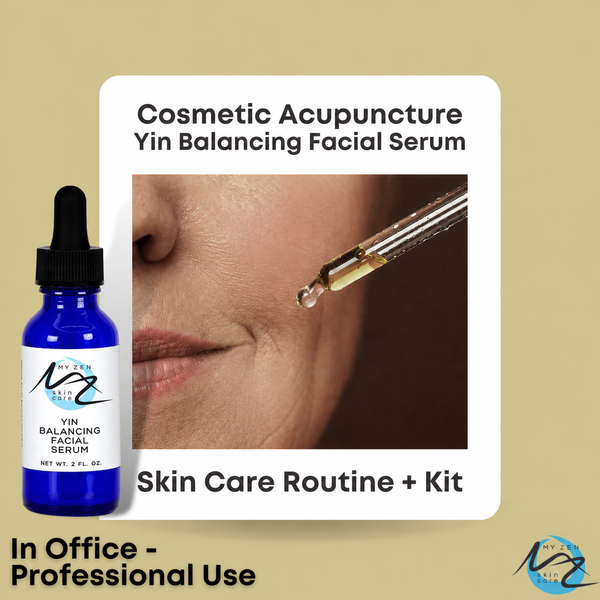 Complexion Enhancement Treatment Kit for Clinic Use

Designed for Cosmetic Acupuncture and facial treatment practitioners, this treatment kit supports facial rejuvenation protocols focused on hydration, radiance, and overall complexion improvement.

This simple protocol combines antioxidant-rich skin care, vitamin C, and botanical hydration to help leave skin looking brighter, smoother, and more refreshed following treatment.

Kit Includes:

    Astragalus & Geranium Toner (8 oz)
    Your Daily C Elixir (4 oz)
    Yin Balancing Facial Serum (2 oz)

Professional Treatment Protocol
Step 1: Prepare the Skin

Cleanse and tone the skin with Astragalus & Geranium Toner.
Step 2: Perform Cosmetic Acupuncture

Complete your Cosmetic Acupuncture treatment as usual.
Step 3: Tone Again

After removing needles, lightly reapply Astragalus & Geranium Toner.
Step 4: Apply Your Daily C Elixir

Apply a light mist or layer to support hydration, radiance, and a more even-looking complexion.
Step 5: Apply Yin Balancing Facial Serum

Finish with four drops of Yin Balancing Facial Serum and gently massage into the skin.
Featured Products

Astragalus & Geranium Toner
An antioxidant-rich toner that refreshes and prepares the skin for treatment.

Your Daily C Elixir
A vitamin C and hyaluronic acid serum that helps support brighter, smoother, and more hydrated-looking skin.

Yin Balancing Facial Serum
A concentrated botanical serum designed to nourish, hydrate, and support a balanced, healthy-looking complexion.

Created for Cosmetic Acupuncture and facial treatment practitioners who want a simple, effective protocol for improving overall skin appearance and radiance.

 
Why My Zen Skin Care?

At My Zen Skin Care, we combine Chinese herbal wisdom, botanical ingredients, and modern skin care science to create products that support healthy, beautiful skin throughout every stage of life. Our products are made with naturally derived, ethically sourced, cruelty-free ingredients chosen for their nourishing and antioxidant-rich properties.

Our Promise

    Cruelty-free
    Paraben-free
    Phthalate-free
    Made with botanical ingredients
    Inspired by Chinese herbal wisdom and modern skin care science
    We are also proud to support our community by donating a portion of our proceeds to a local food bank and the Cat Care Society.