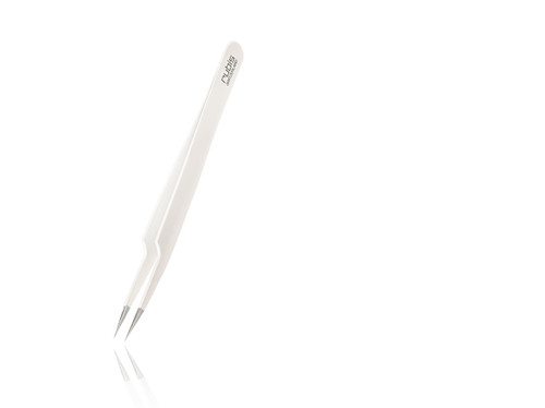 EYELASH TWEEZERS POINTED WHITE