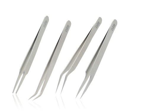 EYELASH TWEEZERS 4PCS