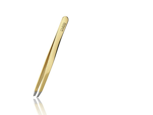 CLASSIC SLANT SHINY GOLD TWEEZERS