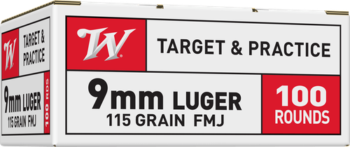 Winchester USA Pistol Ammo 9mm Luger 115gr. FMJ