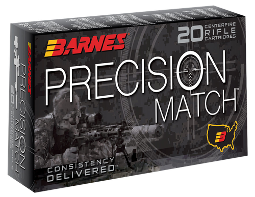 Barnes Precision Match Burner, 6.5 PRC, 145 Grain, Open Tip Match, 30819