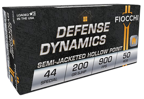 Fiocchi Defense Dynamics Centerfire Handgun Ammo 44 Spl. 200gr. SJHP