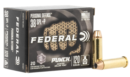 Federal 38 Special 120gr Punch JHP Ammo