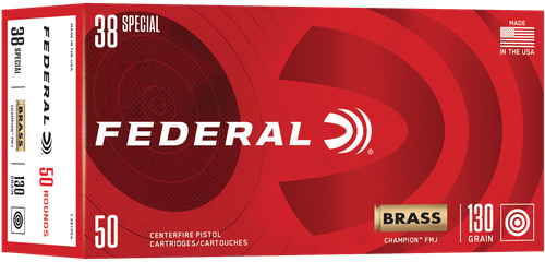 Federal Champion, 38 Special, 130 Grain, Full Metal Jacket, C38130A