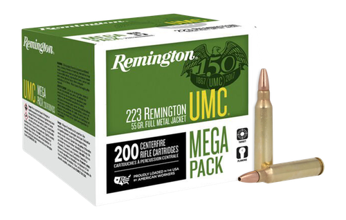 Remington UMC 223 Rem 55gr FMJ Ammo