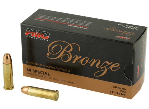 BRONZE 38 SPL 132GR FMJ 50RD.