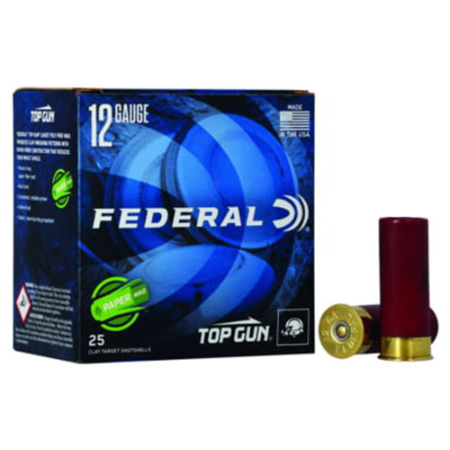 Federal Top Gun Paper Wad Shotgun Ammo 12 ga. 2.75 in. 1 1/8 oz. 1200 FPS 7.5 Shot 25 rd.