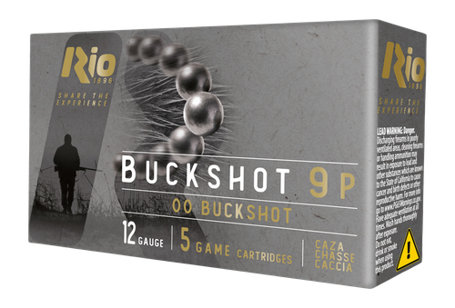 RIO ROYAL BUCK 12GA 2.75" 00BK 9 PELLET 5RD 50BX/CS