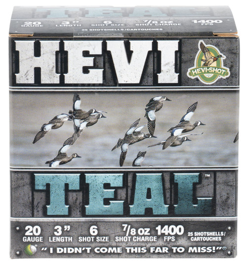 HEVI-SHOT HEVI TEAL 20GA 3" 7/8oz #6 25RD