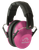 Walker's GWPFPM1PNK Pro Low Profile Passive Muff 22 dB Over the Head Pink/Black Polymer