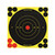 Birchwood Casey 34512 Shoot-N-C Reactive Target Self-Adhesive Paper Black/Yellow/Red 6" Bullseye 12 Pack