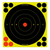 Birchwood Casey 34825 Shoot-N-C Reactive Target Self-Adhesive Paper Black/Yellow/Red 8" Bullseye 30 Pack