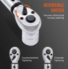 VEVOR Torque Wrench, 1/2-inch Drive Click Torque Wrench 20-250ft.lb/34-340n.m, Dual-Direction Adjustable Torque Wrench Set, Mechanical Dual Range Scales Torque Wrench Kit with Adapters Extension Rod