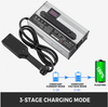 VEVOR 36V 18A Golf Cart Battery Charger Powerwise Plug with LED Indicator Lights 110V Club Car Charger for EzGo Ez-Go TXT Medalist D Style