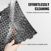 VEVOR Interlocking Tile 50PCS Black, Drainage Tiles 12" x 12" Splicing, Soft PVC Interlocking Drainage Floor Tiles, Non-Slip Drainage Holes for Restroom, Bathroom, Kitchen, Pool, Wet Areas