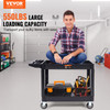 The VEVOR Heavy-Duty 2-Shelf Utility Service Cart