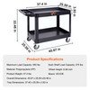 The VEVOR Heavy-Duty 2-Shelf Utility Service Cart