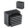 Vevor Tool Box 8.6-inch Portable Metal Tool Box with 5 Drawers Tool Organizer Black