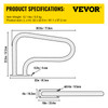 VEVOR 32" x 22.5" 304 Stainless Steel Pool Handrail