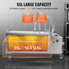 VEVOR Mobile Fryer Oil Filter System, 55L Commercial Restaurant Deep Fryer Oil Filtration Machin