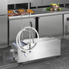 VEVOR Mobile Fryer Oil Filter System, 55L Commercial Restaurant Deep Fryer Oil Filtration Machin