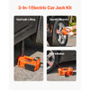 VEVOR 5-Ton Electric Car Jack Kit – 11000 lbs Hydraulic Jack with Electric Impact Wrench, Tire Inflator & LED Light for Sedans, SUVs, Trucks & Emergency Roadside Repair
