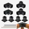 VEVOR Pergola Bracket Kit 4''x4'', 8pcs 3-Way Heavy Duty Corner Bracket Woodworks DIY Post Base Kit, Easy Installation Wooden Beams for Gazebos, Patio Pergolas, Log Cabin Outdoor Pergola Hardware